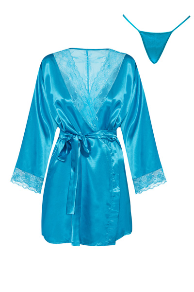 Sherie peignoir turquoise