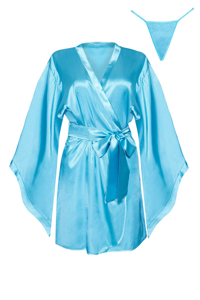 Samira peignoir turquoise